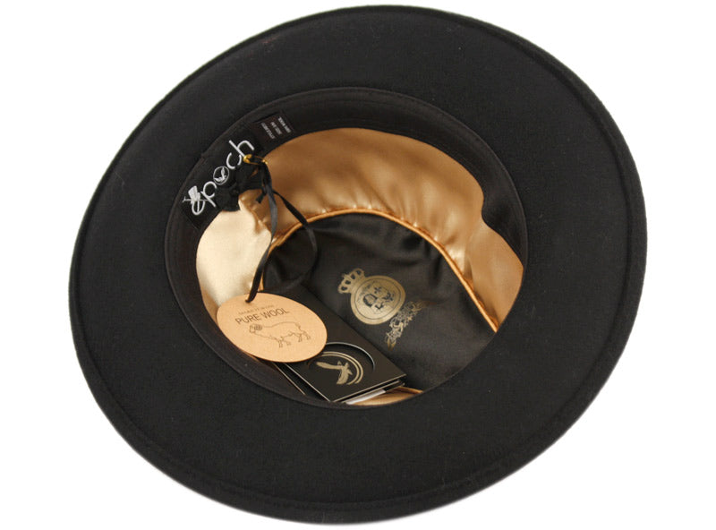 Milano Wool felt Classice fedora hats with grosgrain band