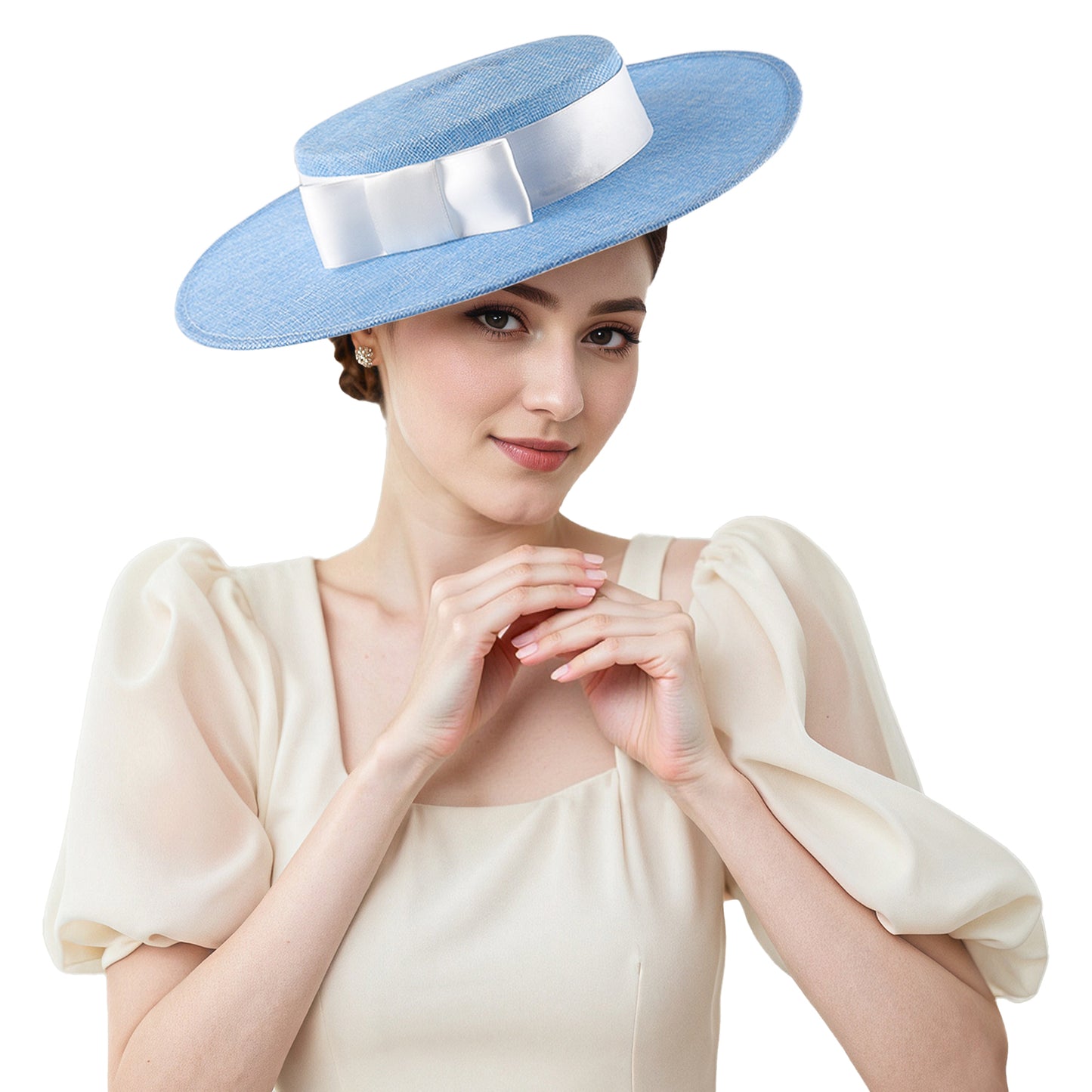 Elegant Church Hat Exaggerated Bowknot Fascinator