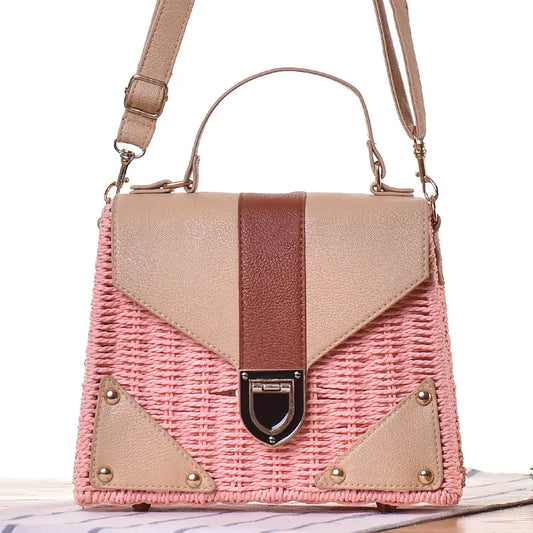 Women's Cotton Rope Handwoven Fashion Shoulder Bag Tote Beach Bag