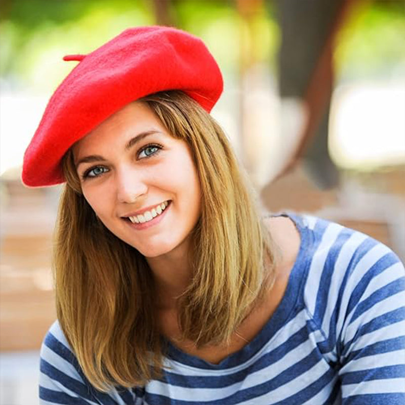 Unisex 100% Wool Beret French Style Hat L004