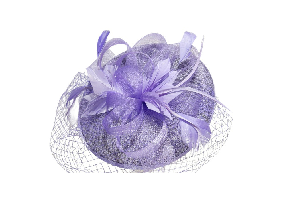 Women's Derby Tea Party Wedding Fascinator with Front Net 65520 (BOGO50)