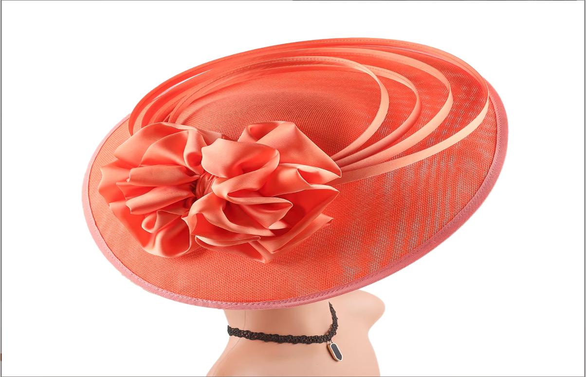 Deluxe Theme Party Flower Fascinator Fashion Church Derby Hats for Women 65752