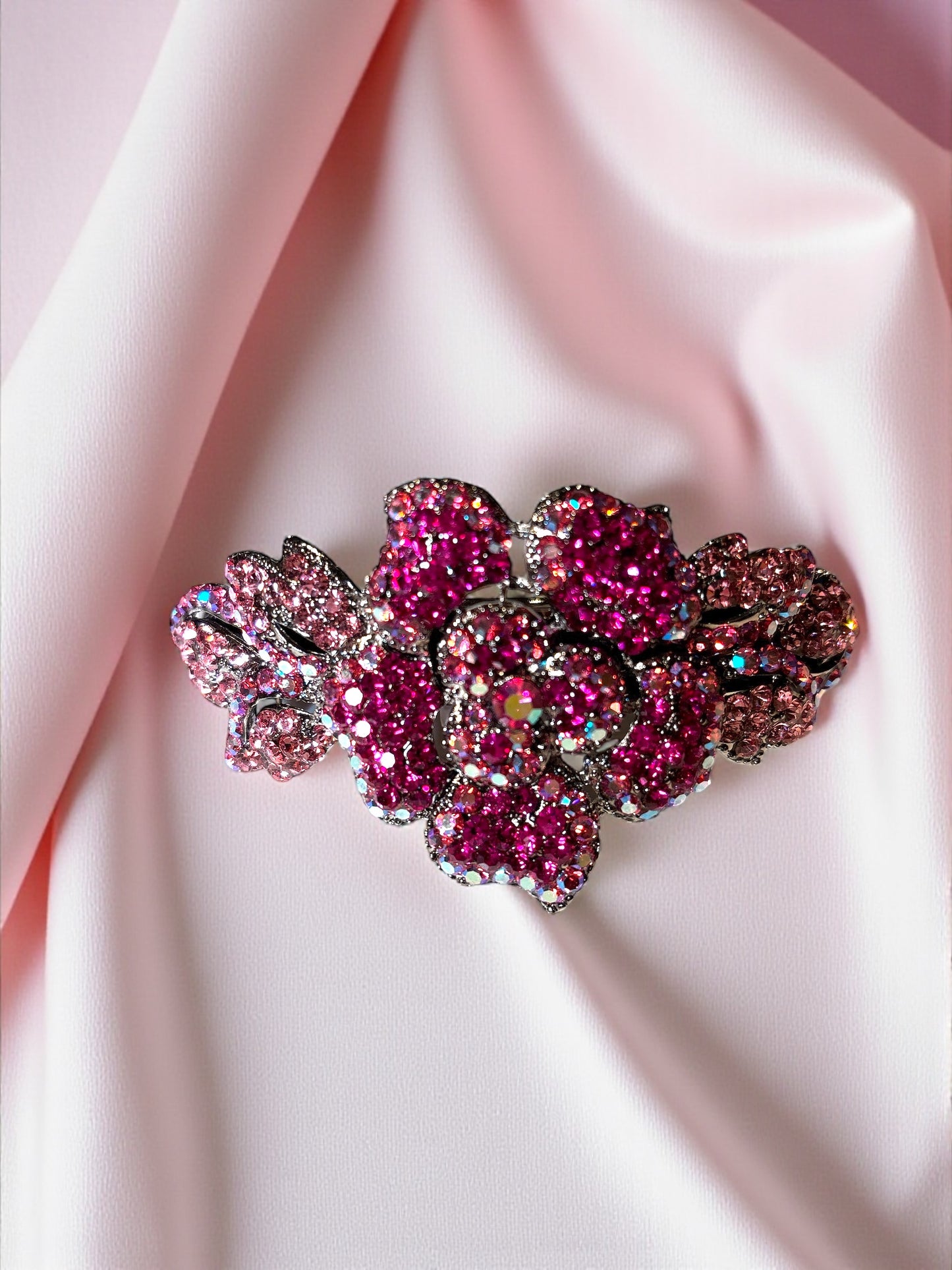Women's Party Classy Swarovski/Czechoslovakian Crystal Elements Hair Barrette  1202