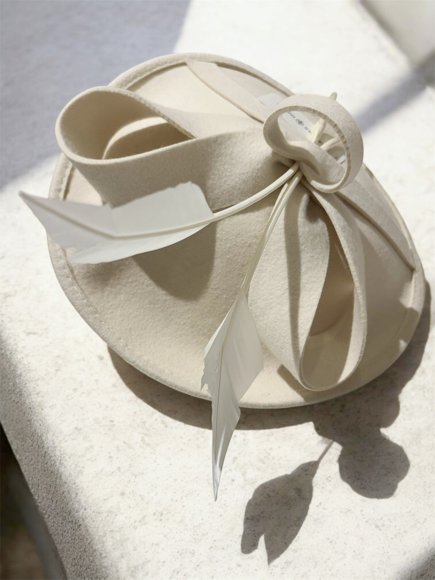 Women's Vintage Wool Feather Tea Party Wedding Fascinator Hat 6002