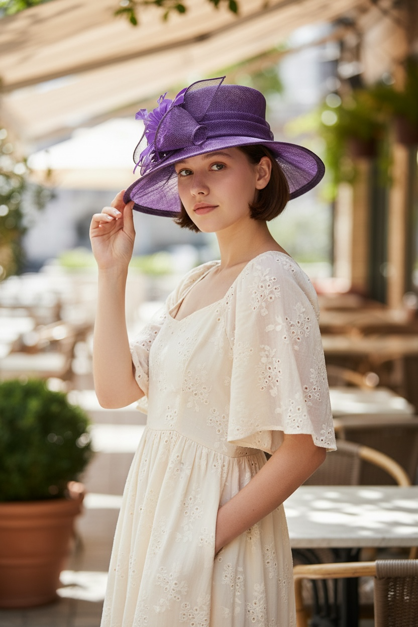 Women's Derby Tea Party 100% Sinamay Fascinator Hat 6001
