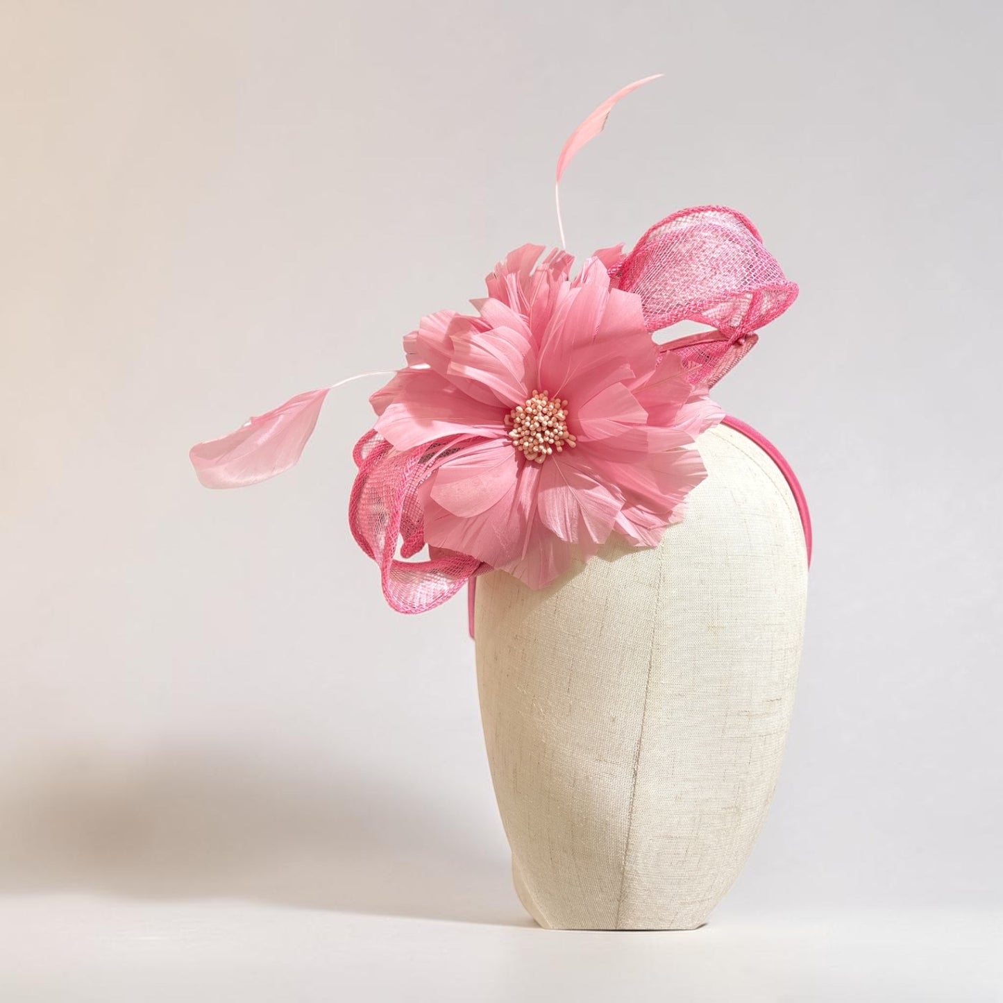 Small Cute Flower Feather Fascinator with Headband L6100