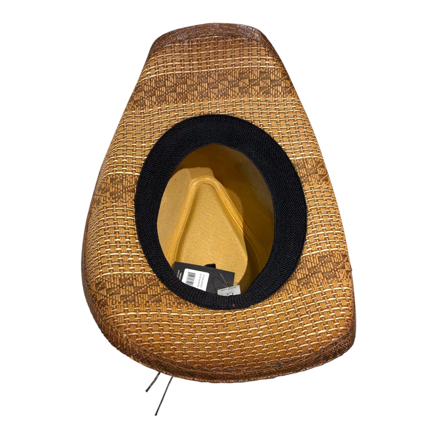 Unisex Cowboy UPF 50+ Sun Protection Black Beige with Elastic Sweatband L0024