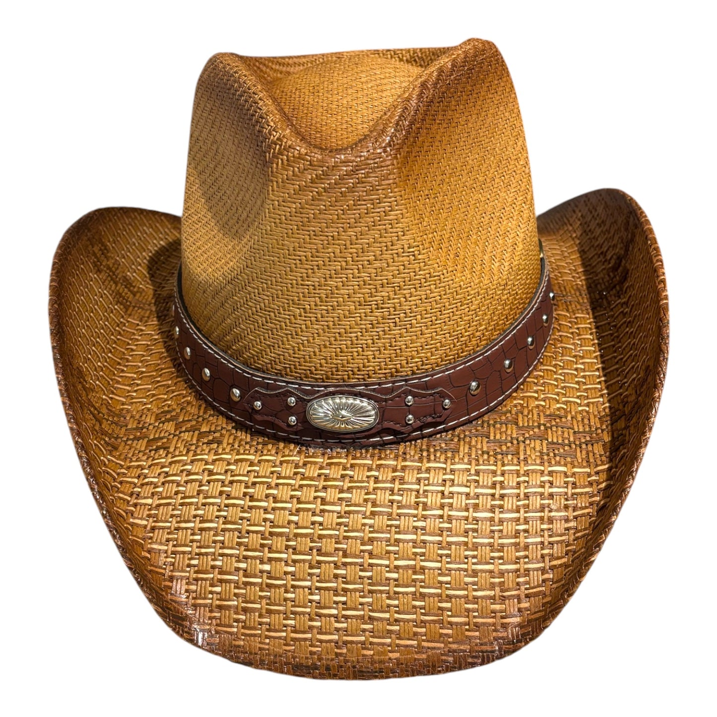 Unisex Cowboy UPF 50+ Sun Protection Black Beige with Elastic Sweatband L0024