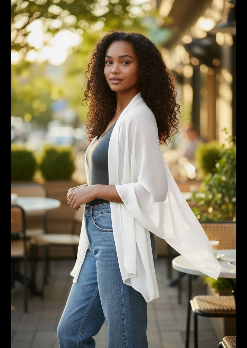 Women's Light Weigh Solid Color Chiffon Scarf Shawl