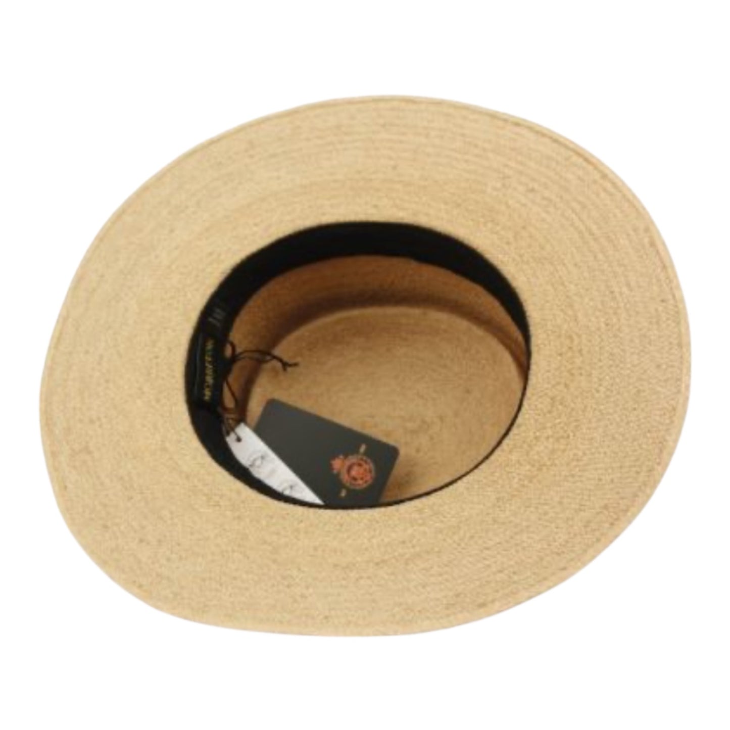 Morreton wide flat brim pork pie raffia straw hat L107