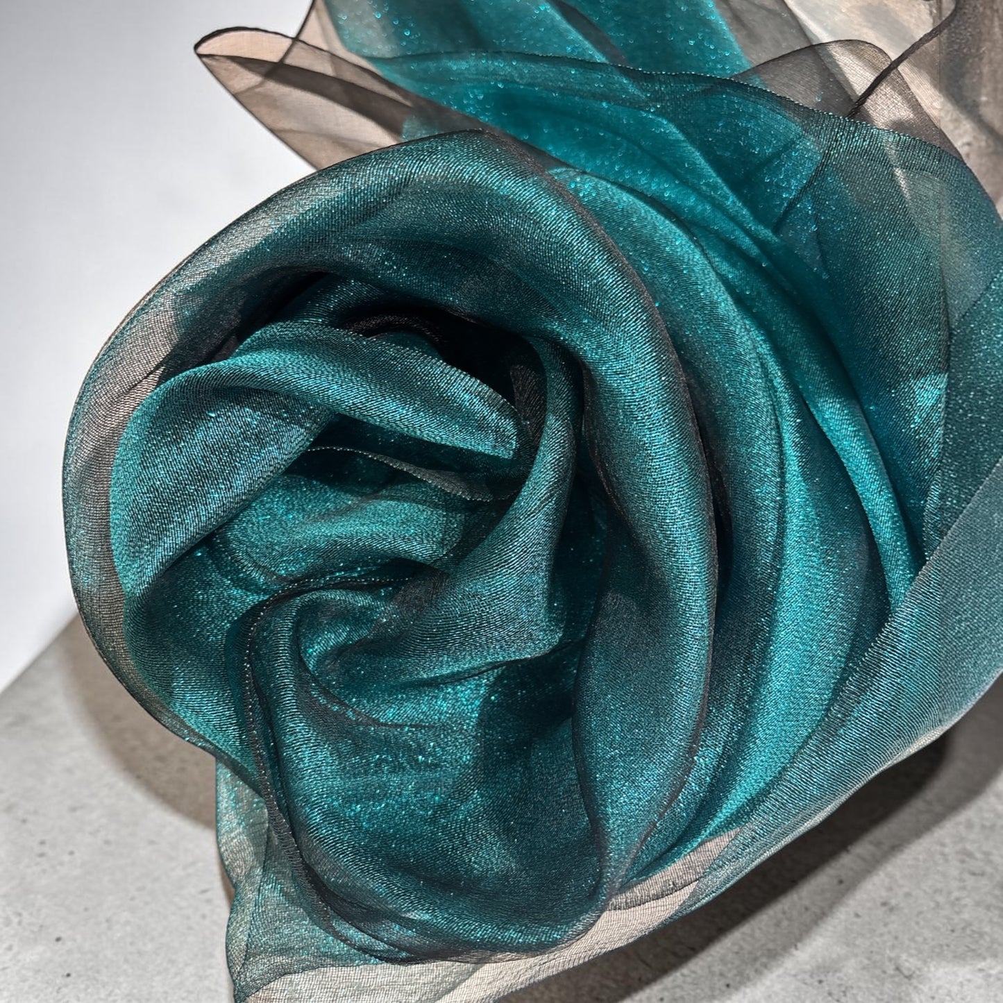 Women's Dressy Shawl Wrap See Through Silk Mixed Double Layered Glittery for Party