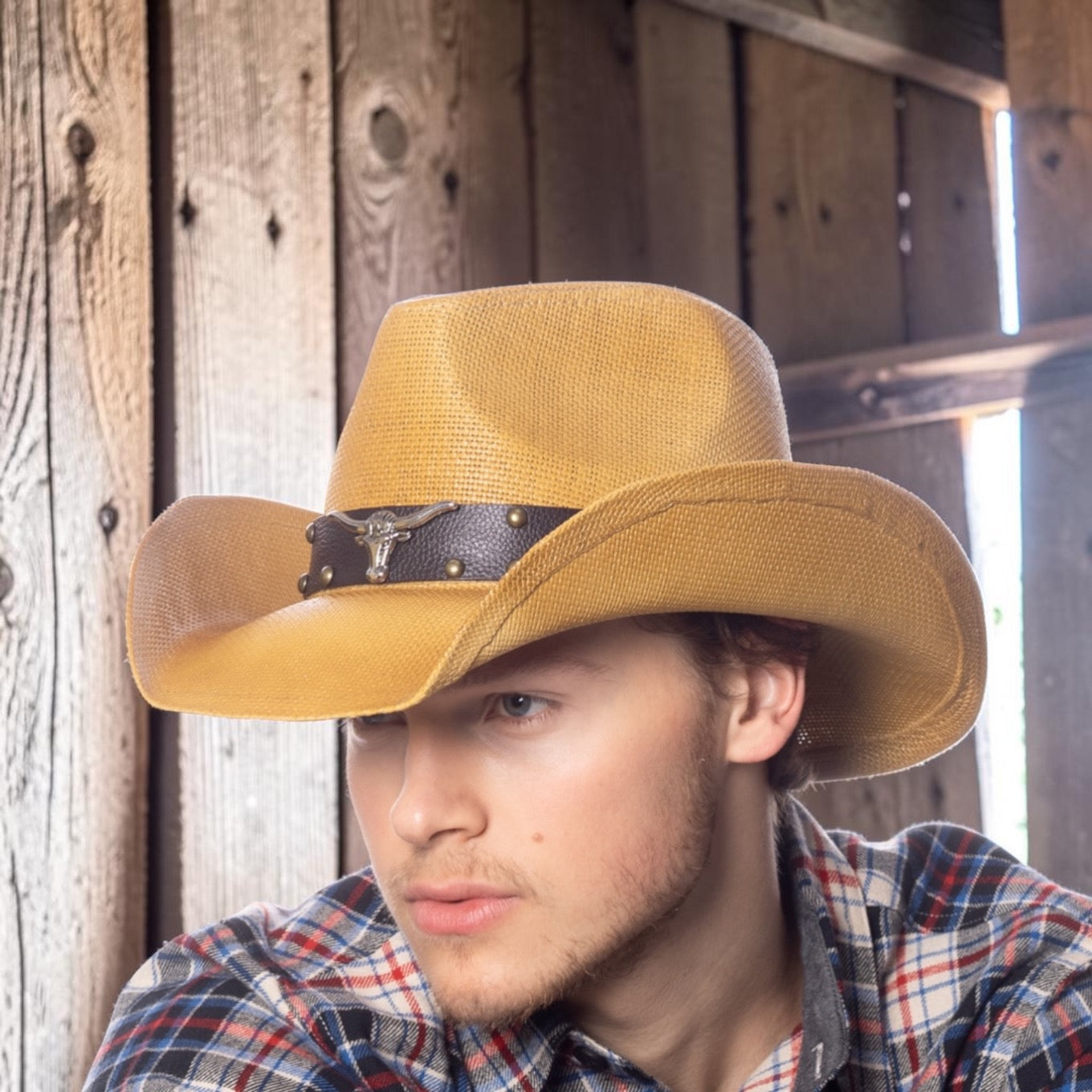 Fashion cowboy hats w/trim band & studs 2937