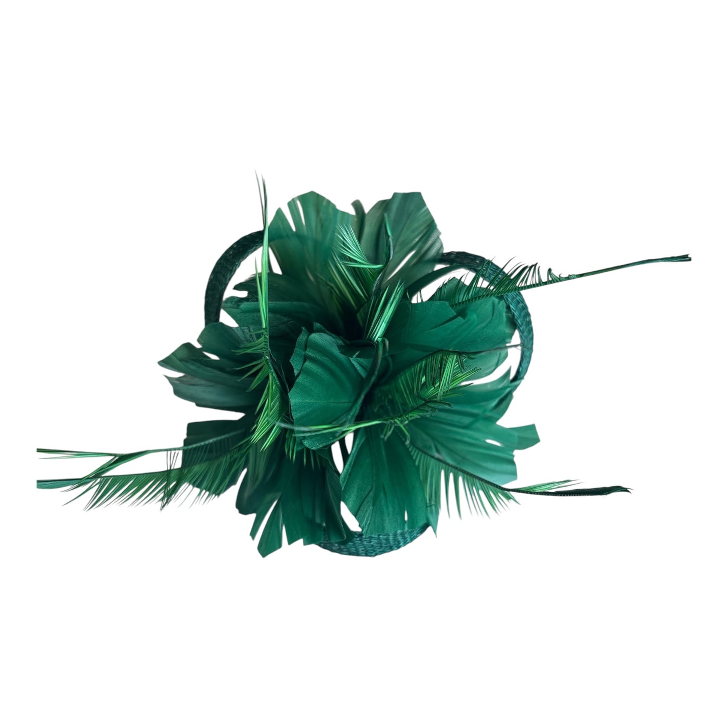 Women's Lighter Weight Feather Flower Fascinator with Back Clip