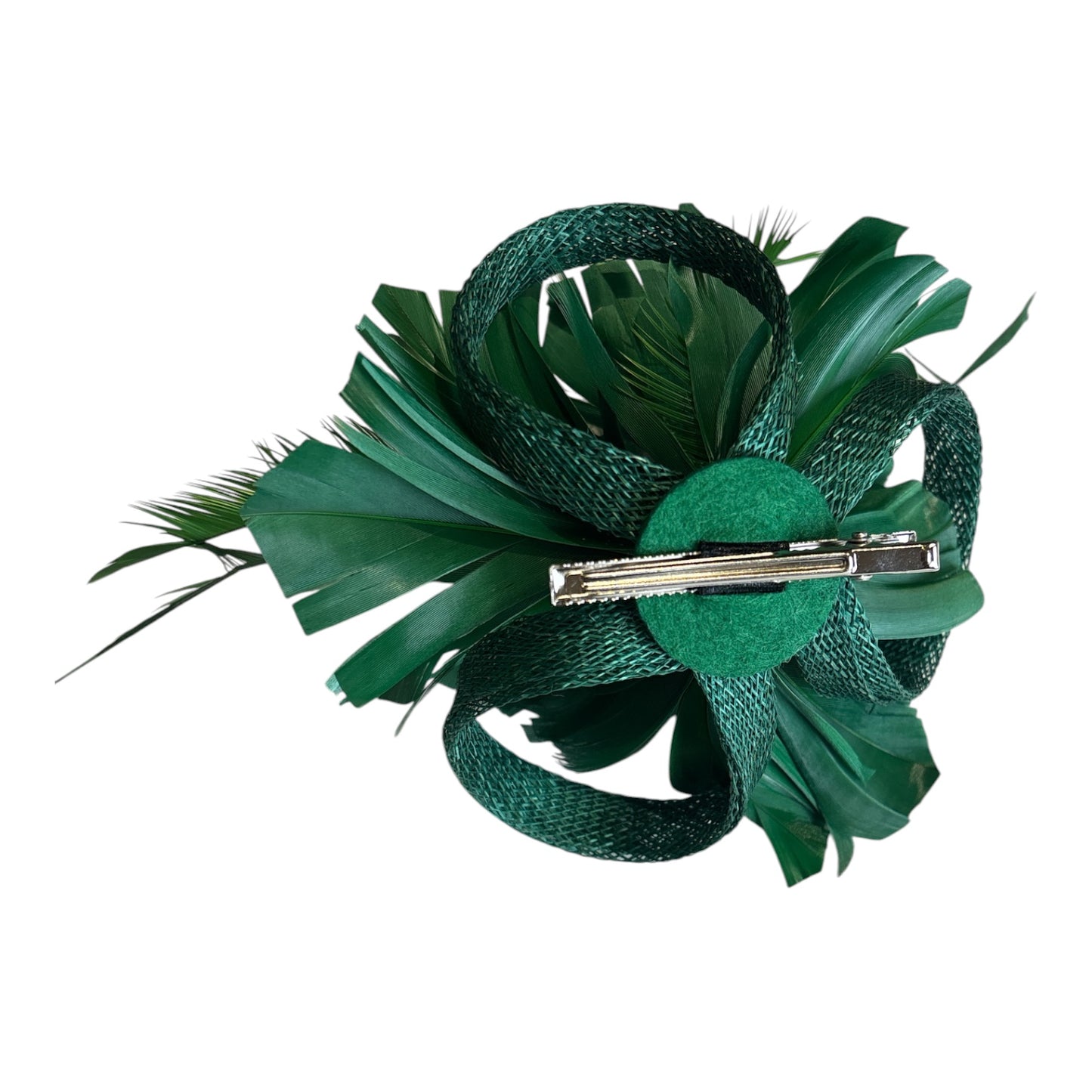 Women's Lighter Weight Feather Flower Fascinator with Back Clip