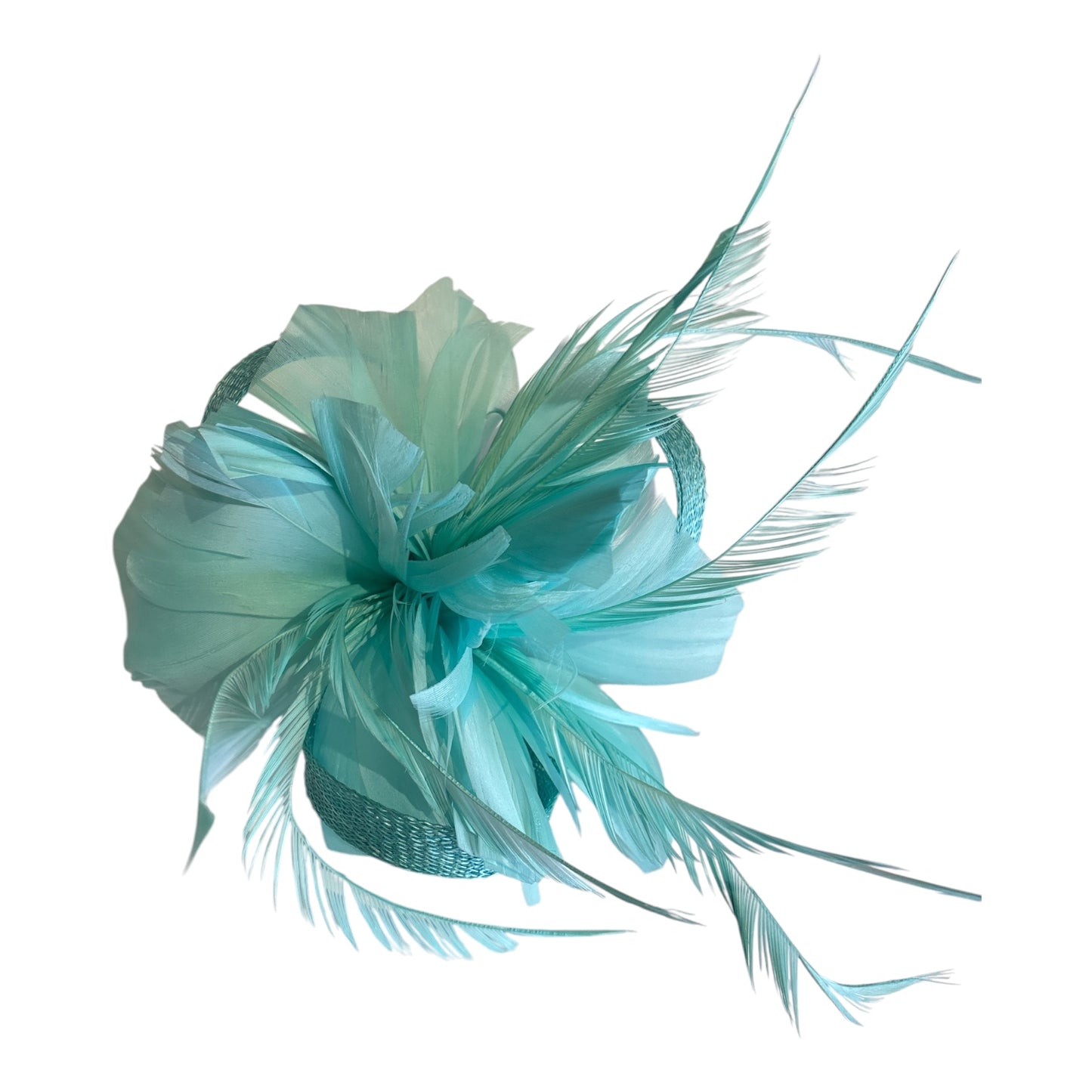 Women's Lighter Weight Feather Flower Fascinator with Back Clip