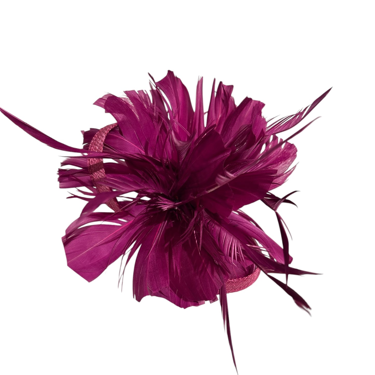 Women's Lighter Weight Feather Flower Fascinator with Back Clip