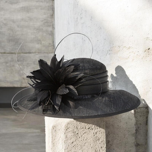 Wider Brim Women's Dressy Fascinator Church Tea Hat L6109