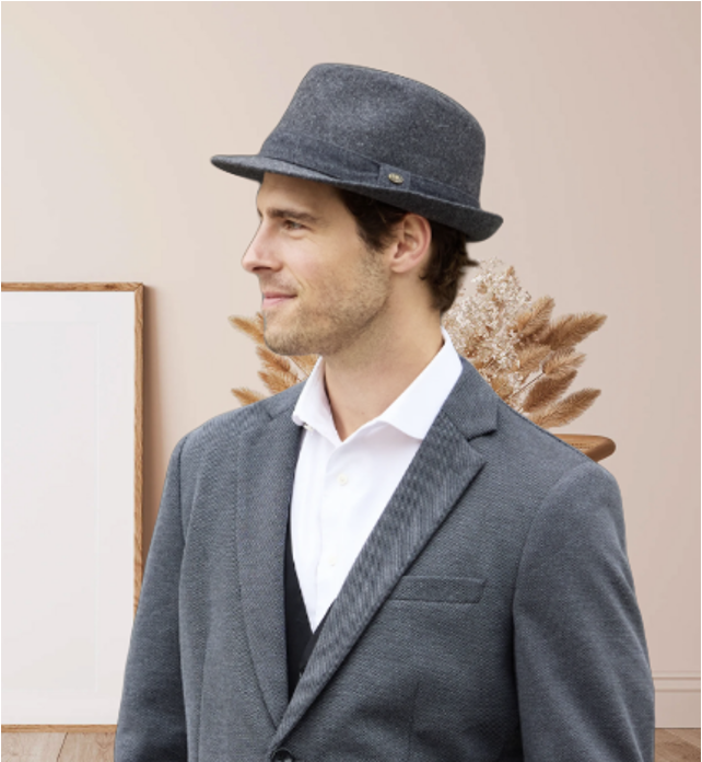 Classic Wool Fedora with Adjustable Drawstring L5032