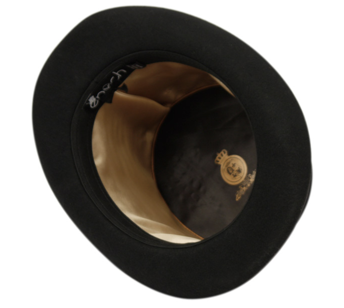 High Crown Top Felt Derby Party Hat And Curled Brim L43