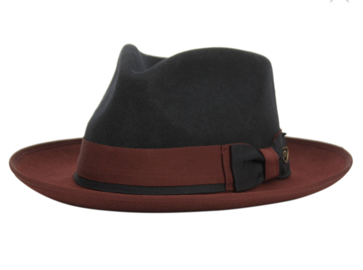 Men's Richman Brothers Wool Felt Fedora  with satin lining LHL119