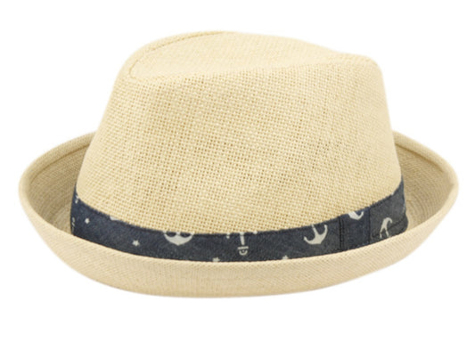 Kids Paper Straw Fedora