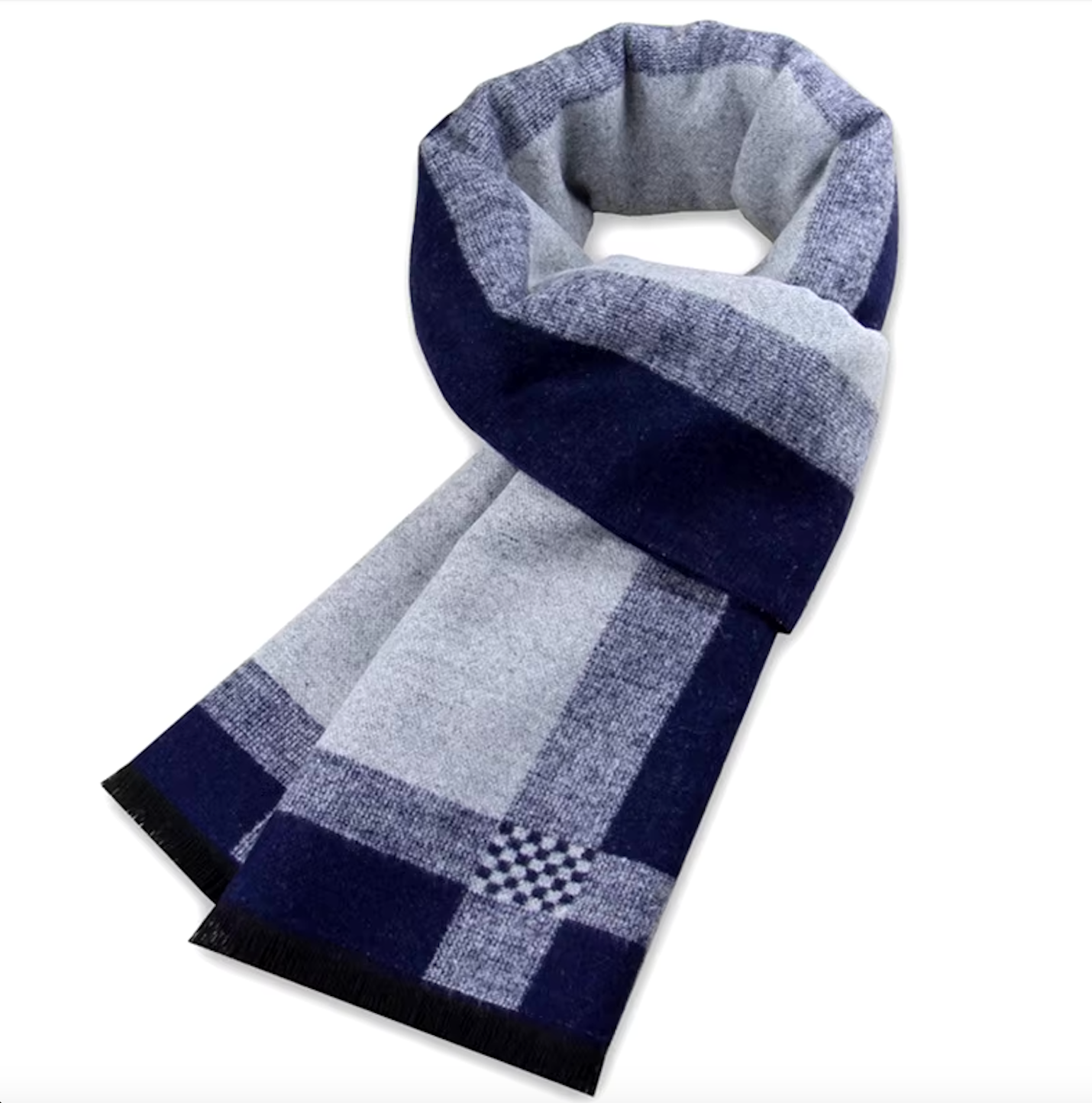 Men's Fashion Scarves Warm and Soft 100% Polyester