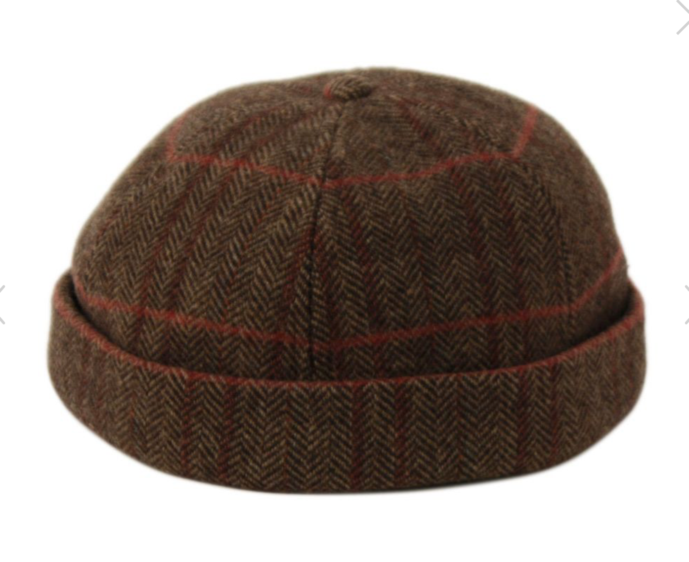 Men's Wool Cuff Short Skull Cap Beanie