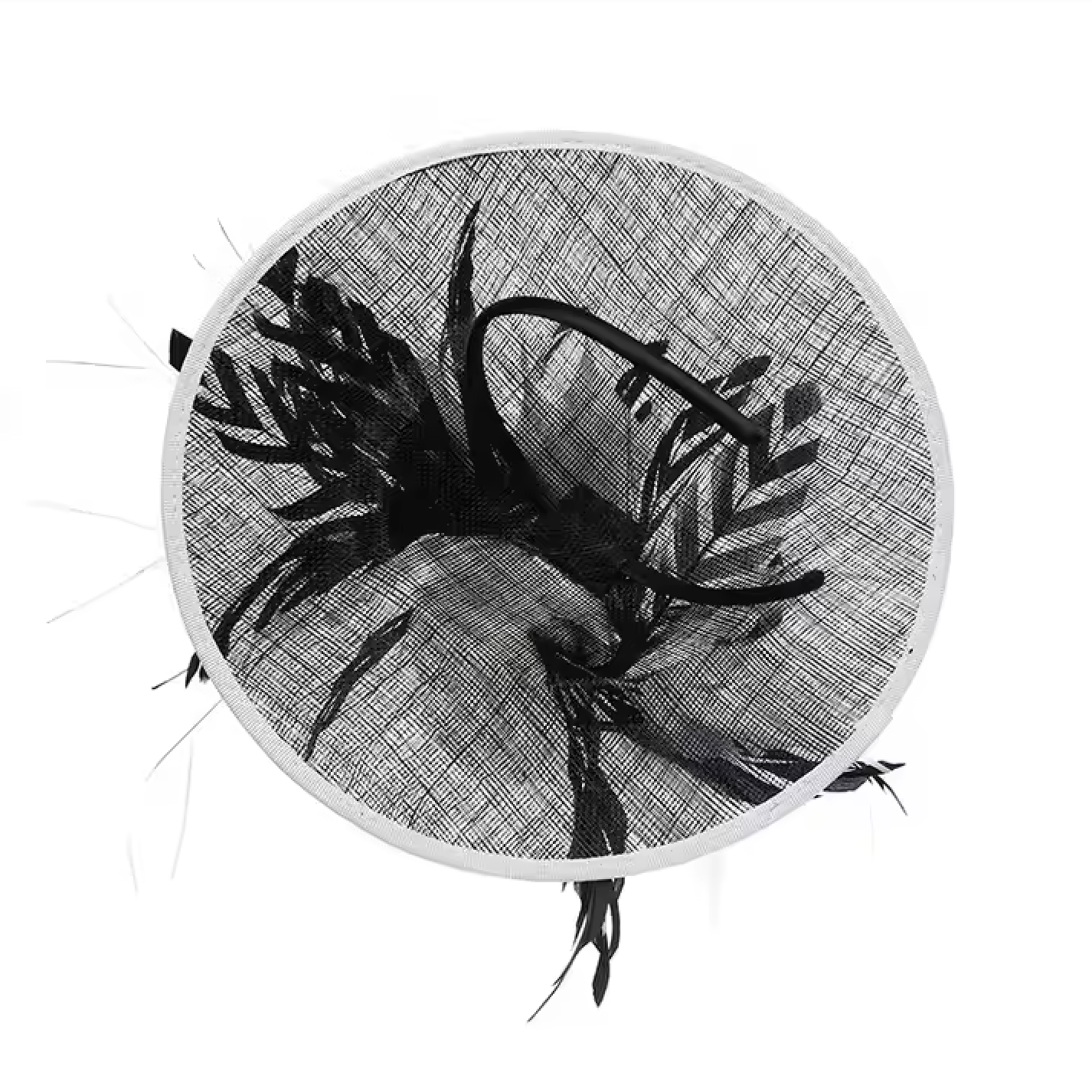 Women's Sinamay Tow Tone Fascinators With Feather 65556