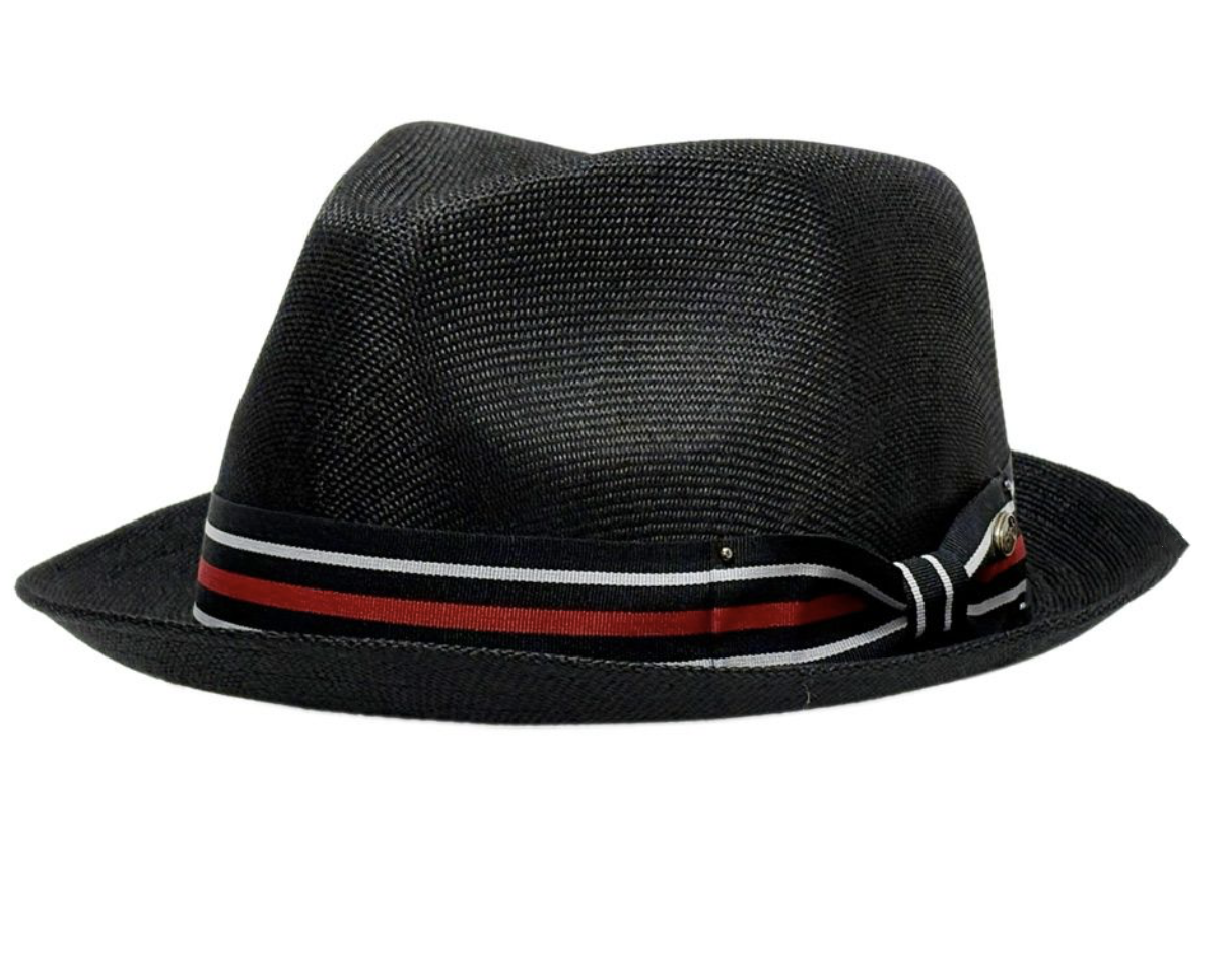 55% Linen 45% Cotton Fedora Men's Spring Summer Small Brim Light Weight with Fabric Band L2261