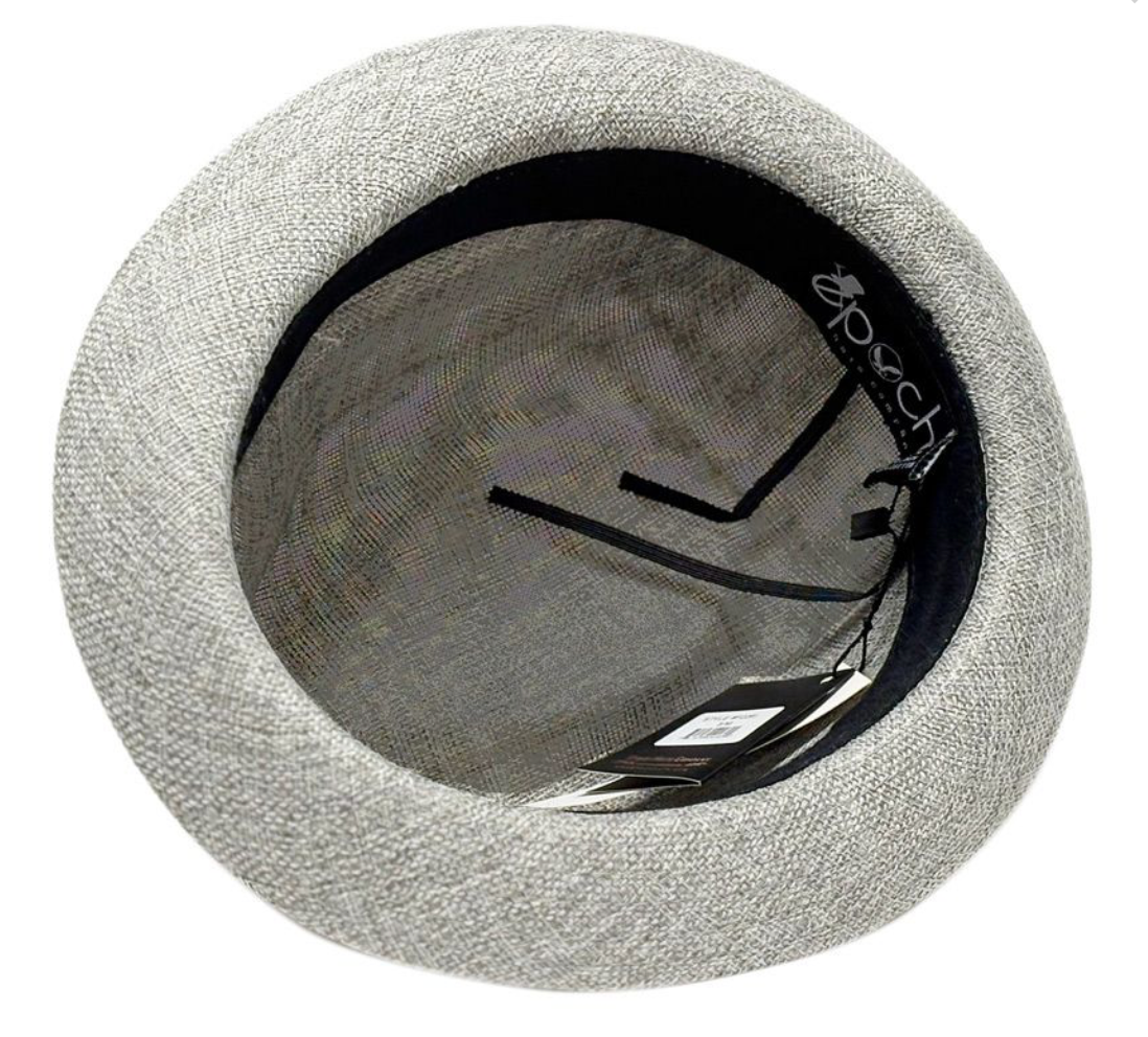 55% Linen 45% Cotton Fedora Men's Spring Summer Small Brim Light Weight with Fabric Band L2261