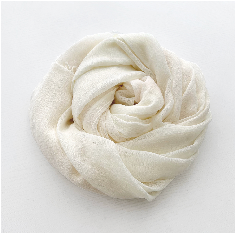 Women's Cotton Linen Feel Scarf Shawl Lightweight See Through Head Wrap For Summer Spring