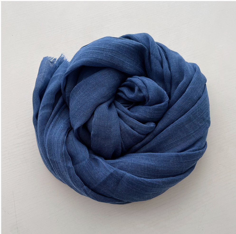 Women's Cotton Linen Feel Scarf Shawl Lightweight See Through Head Wrap For Summer Spring