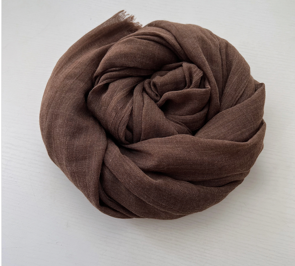 Women's Cotton Linen Feel Scarf Shawl Lightweight See Through Head Wrap For Summer Spring