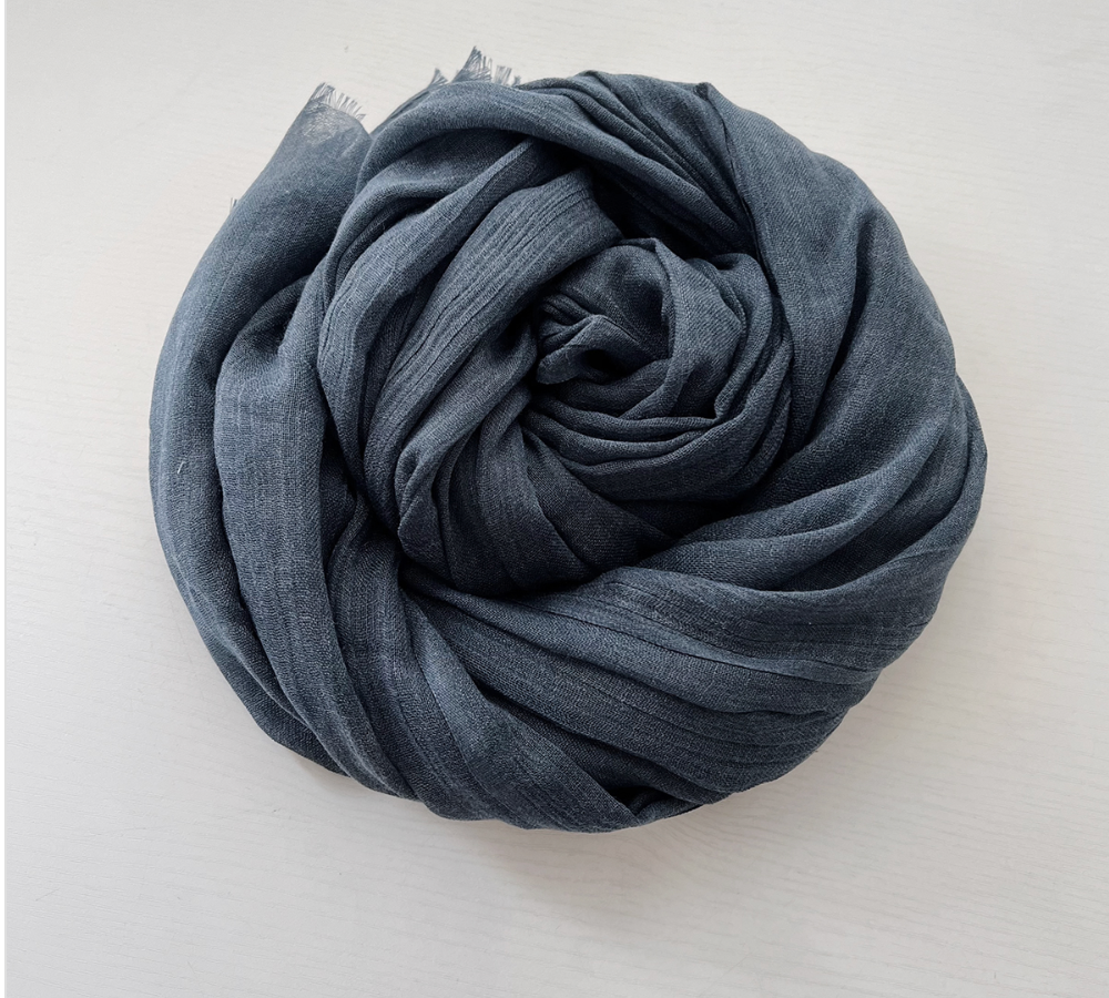 Women's Cotton Linen Feel Scarf Shawl Lightweight See Through Head Wrap For Summer Spring