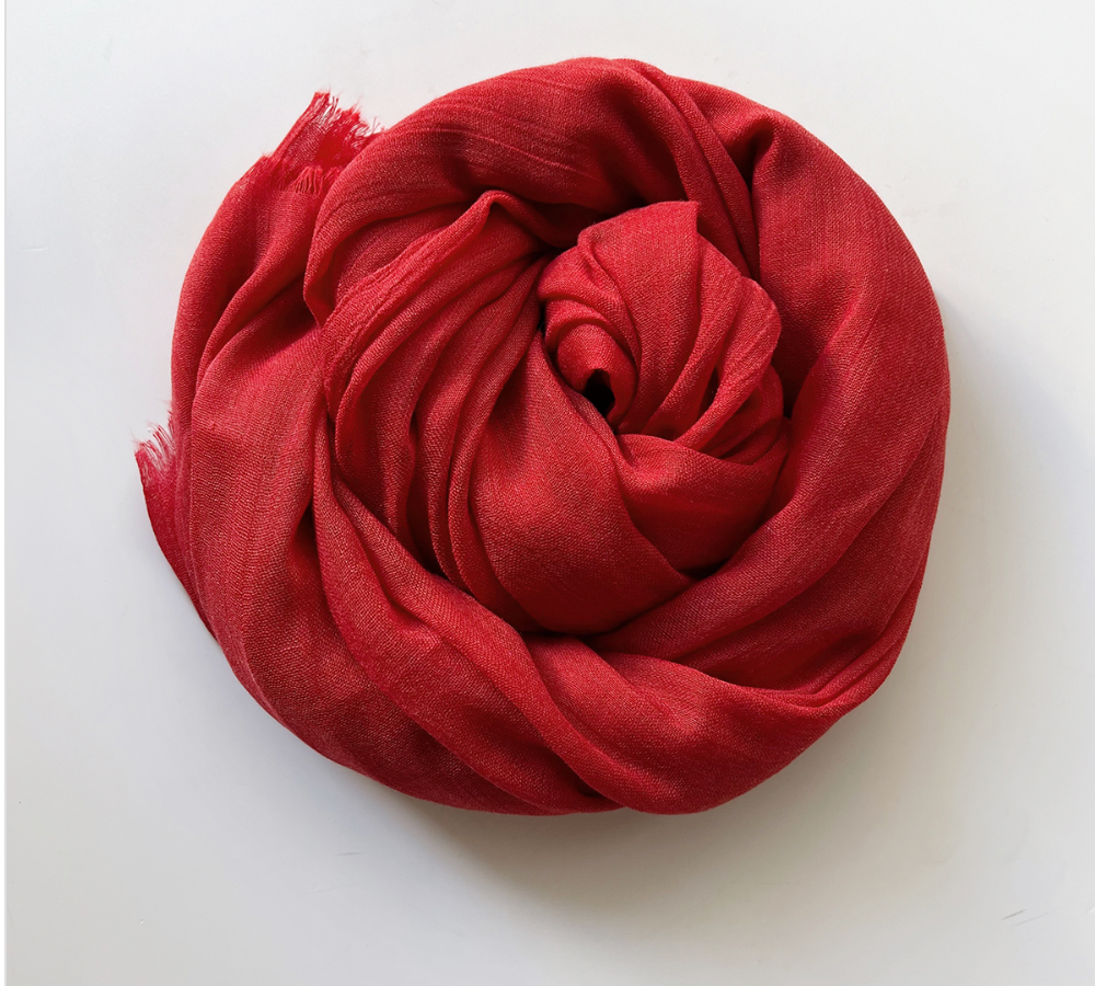 Women's Cotton Linen Feel Scarf Shawl Lightweight See Through Head Wrap For Summer Spring