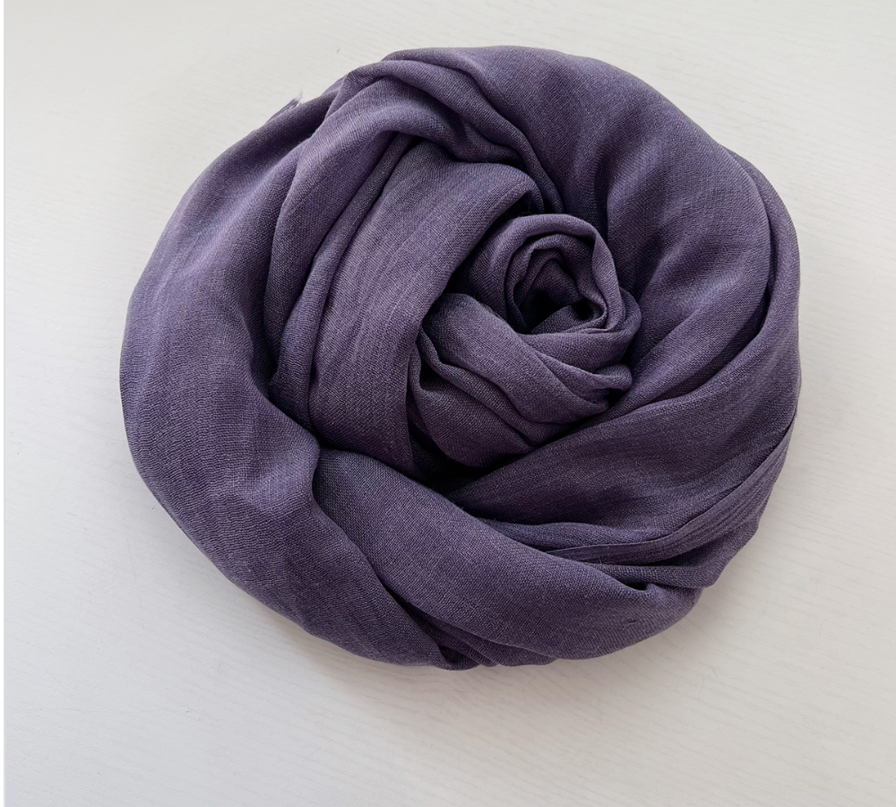Women's Cotton Linen Feel Scarf Shawl Lightweight See Through Head Wrap For Summer Spring