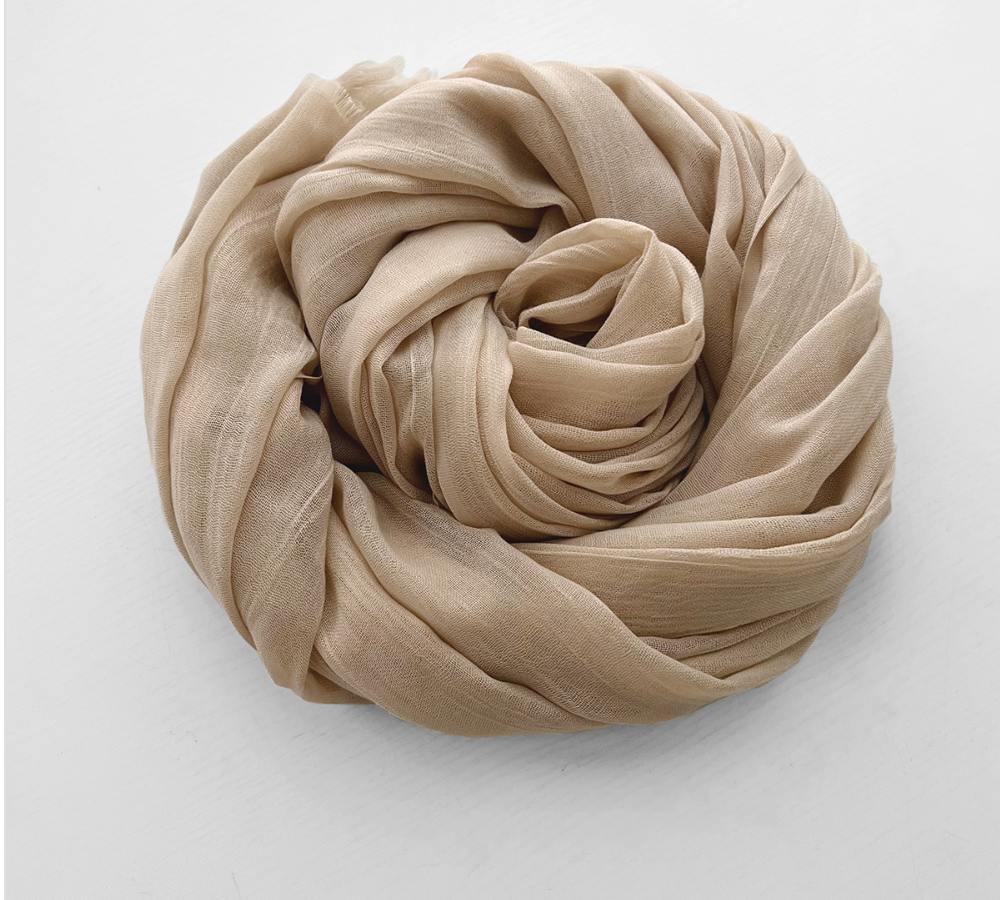 Women's Cotton Linen Feel Scarf Shawl Lightweight See Through Head Wrap For Summer Spring