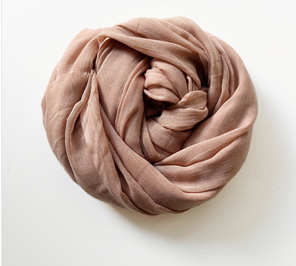 Women's Cotton Linen Feel Scarf Shawl Lightweight See Through Head Wrap For Summer Spring