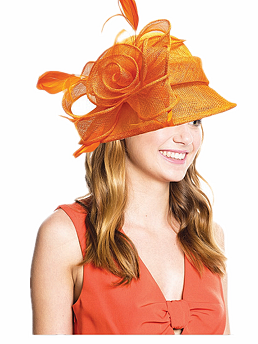 Women's Small Brim Sinamay Dress Hat with adjustable drawstring