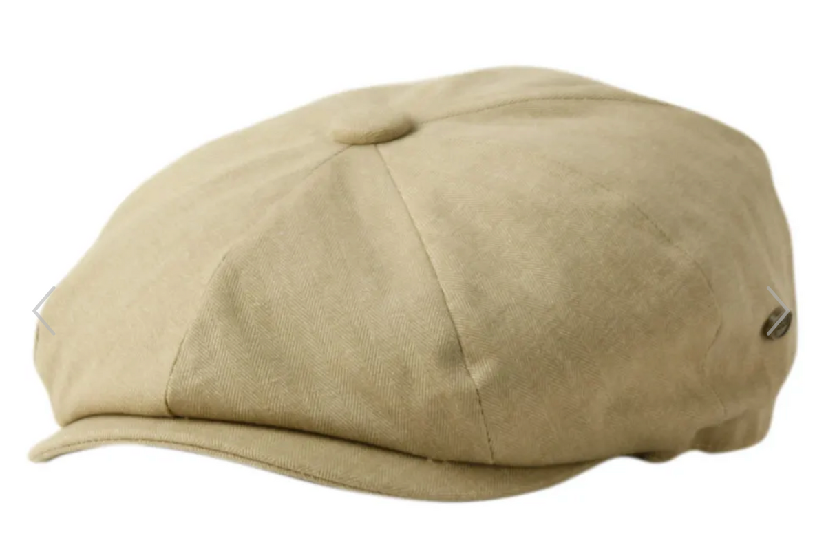 Men's Herringbone Cotton Twill Newsboy Hats Spring Fall L7081