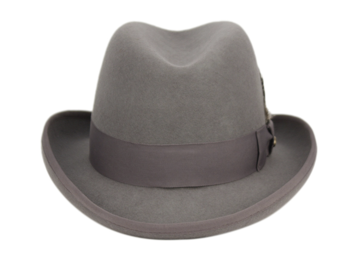 Men's Top Hat Godfather Homburg Derby Stiff Wool Felts Hats L31