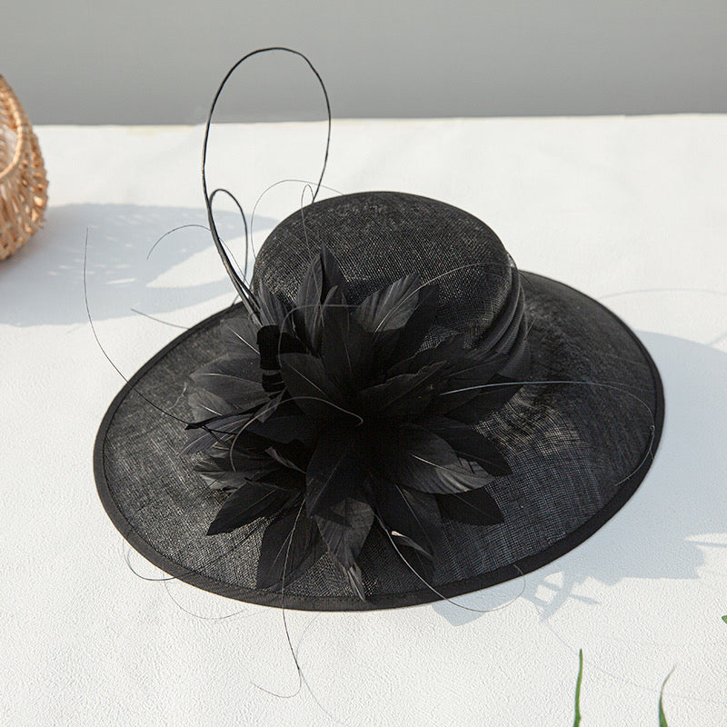 Wider Brim Women's Dressy Fascinator Church Tea Hat L