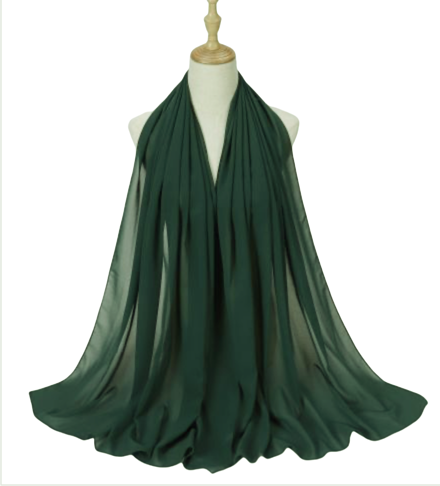 Women's Light Weigh Solid Color Chiffon Scarf Shawl