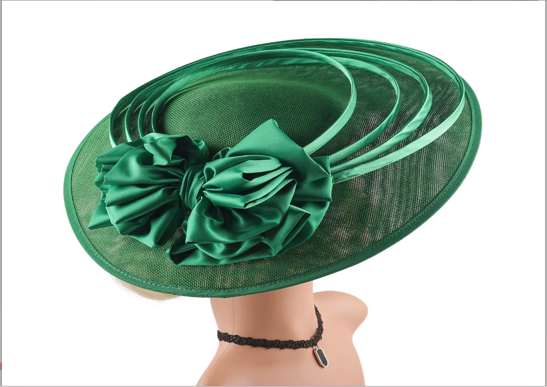 Deluxe Theme Party Flower Fascinator Fashion Church Derby Hats for Women 65752