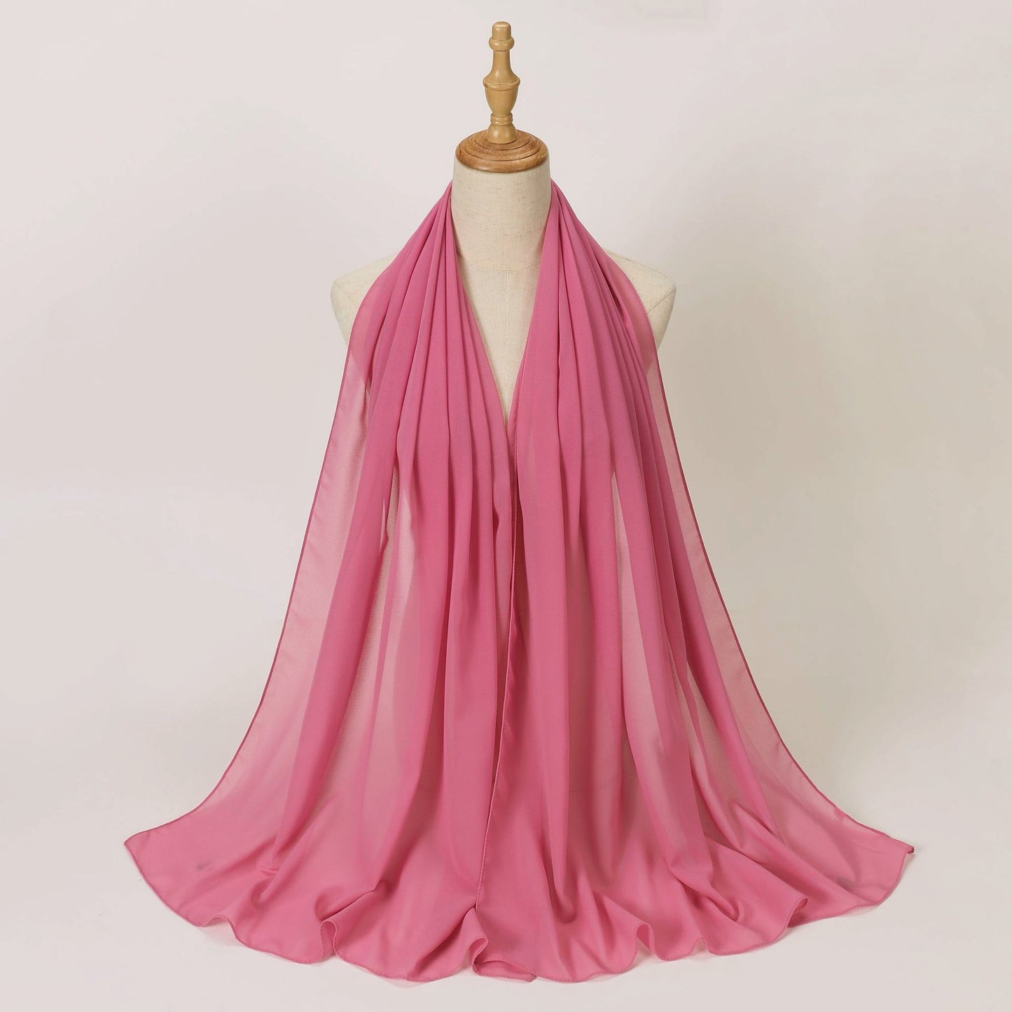 Women's Light Weigh Solid Color Chiffon Scarf Shawl