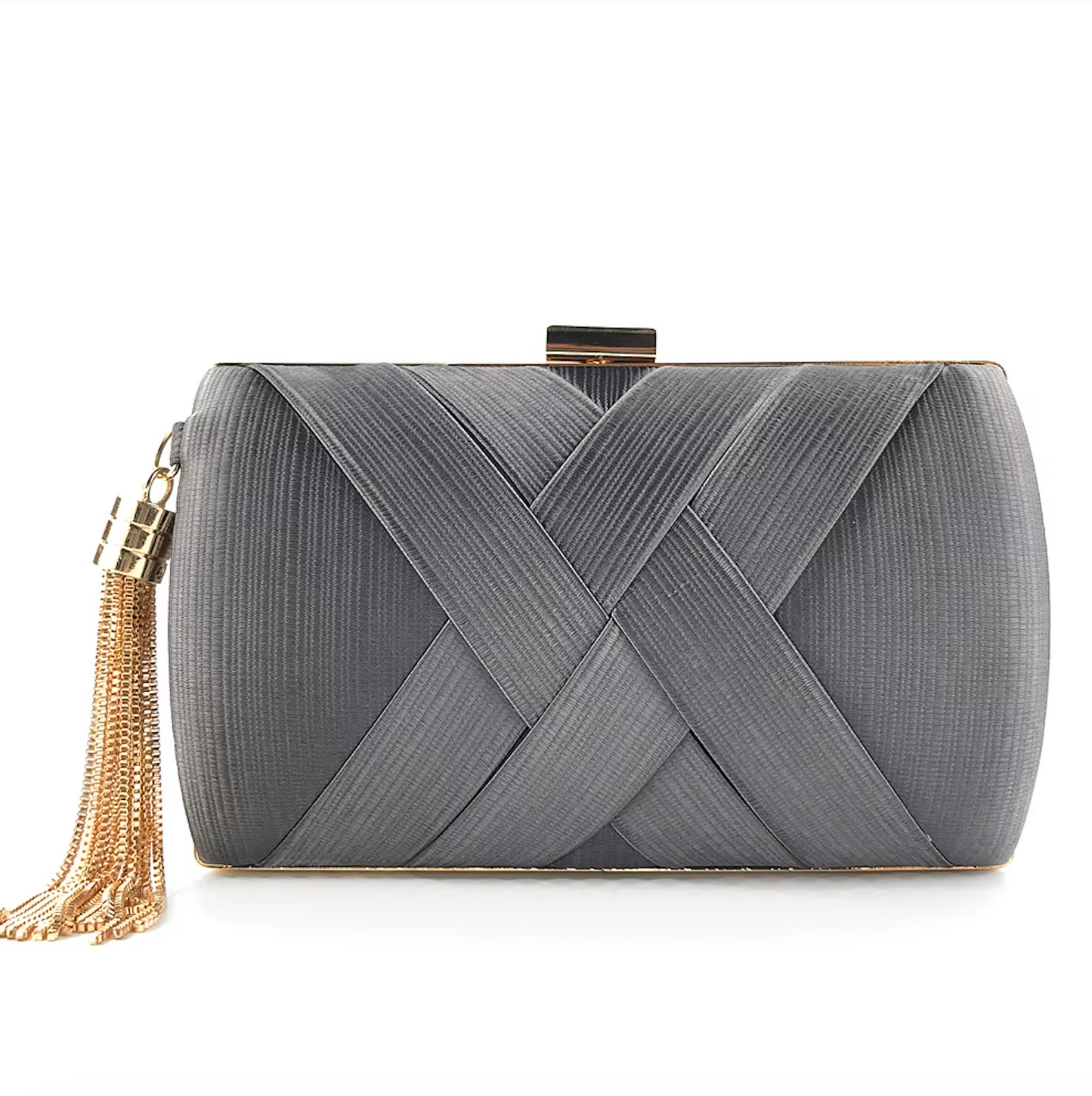 Hard Shell Evening Party Solid Color Bags for Women Satin Purses Wedding Bag 11001