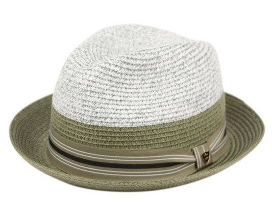 Richman Brothers Two Tone Polybraid Fedora Hat 4007