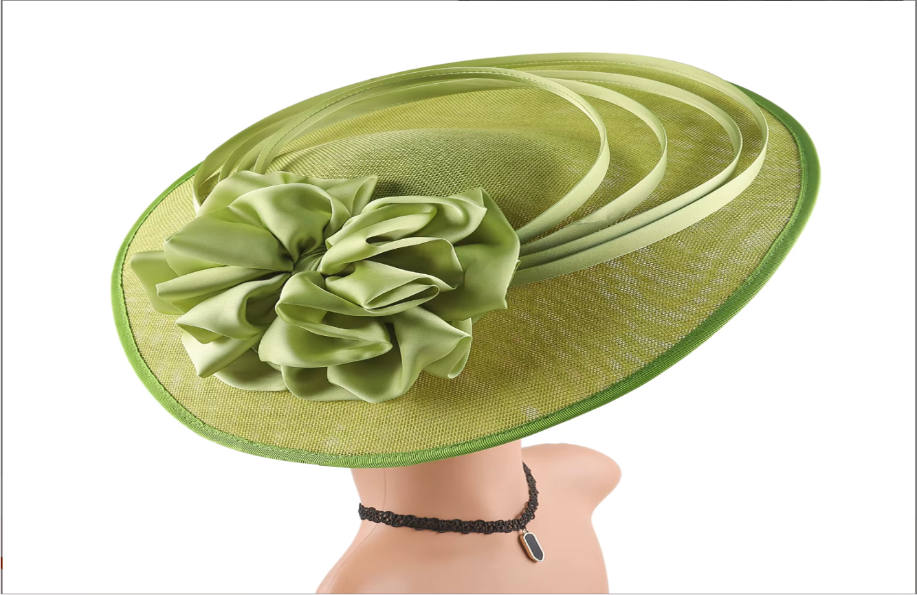 Deluxe Theme Party Flower Fascinator Fashion Church Derby Hats for Women 65752