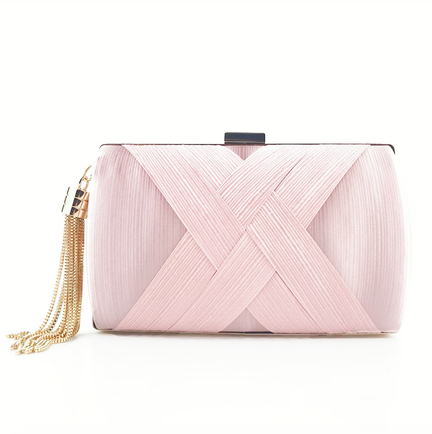 Hard Shell Evening Party Solid Color Bags for Women Satin Purses Wedding Bag 11001